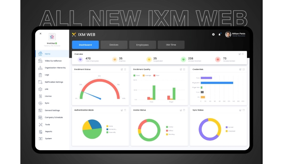 Invixium Launches IXM WEB 2.1, An All-In-One Platform For Access Control And Workforce Management