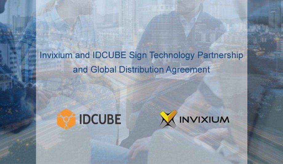 Invixium And IDCUBE Jointly Announced The Signing Of A New Technology Partnership And Global Distribution Agreement