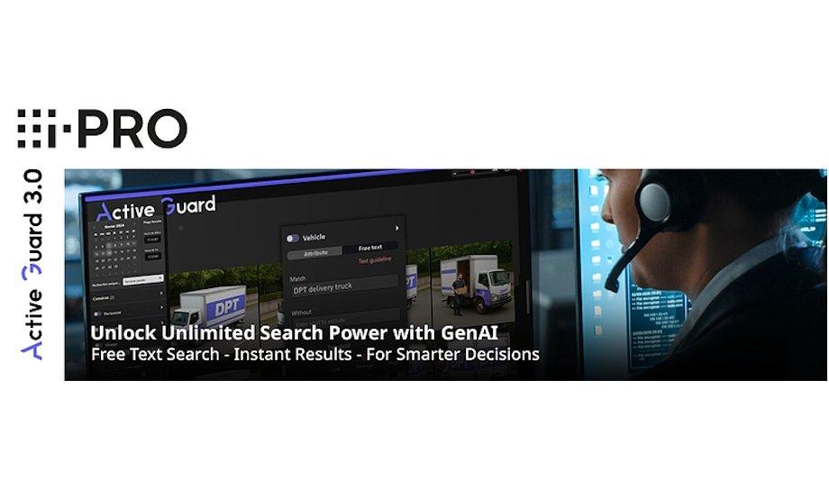 i-PRO Active Guard 3.0: GenAI Free Text Search