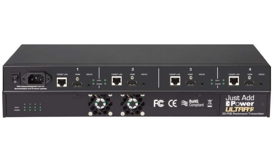 Just Add Power 3G Ultra HD Over IP PoE Transmitter Aids Security Integrations