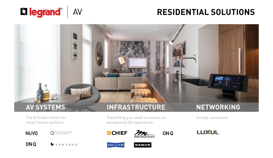 Legrand | AV Residential Solutions To Showcase Smart Home Solutions At CEDIA Expo 2019