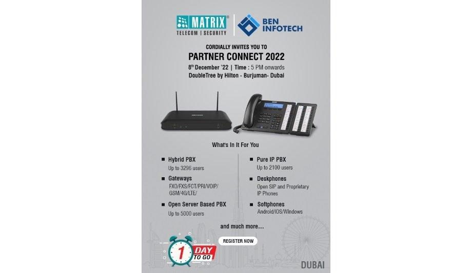 Matrix To Present Its Enterprise Grade Solutions For Telecom At Matrix Partner Connect, Dubai