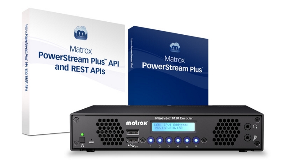 Matrox Graphics Announces Shipping Of The Maevex 6120 Dual 4K Enterprise Encoder Appliance