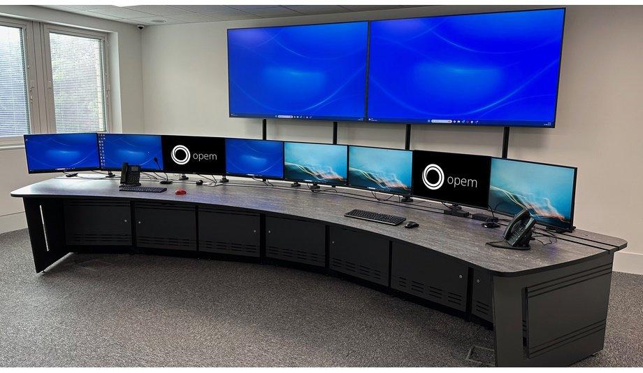 Opem Chooses Custom Consoles SteelBase For New Security Control Desk