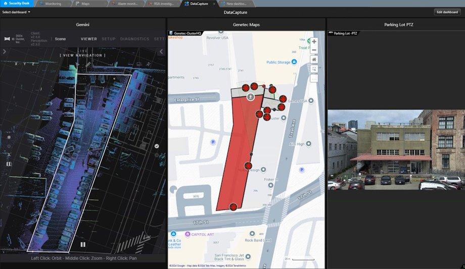 Ouster Gemini Integrates With Genetec For Enhanced Security