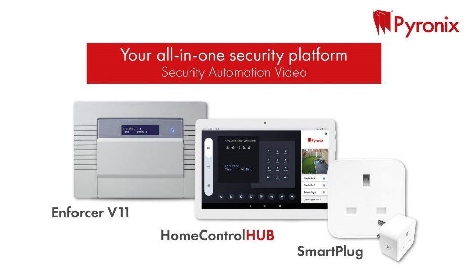 Pyronix Launches Its Security, Automation And Video Platform, The Enforcer V11, With AndroidTablet, HomeControlHUB App And SmartPlug