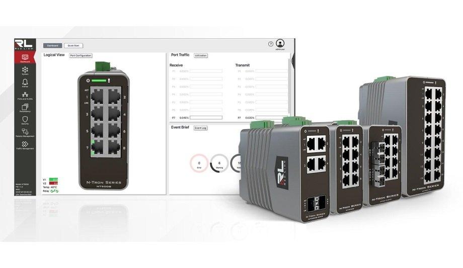 Red Lion Introduces N-Tron Series NT5000 Gigabit Managed Layer 2 Ethernet Switches