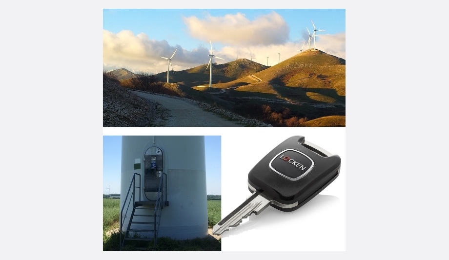 Renvico chooses the LOCKEN access control solution to secure wind farms