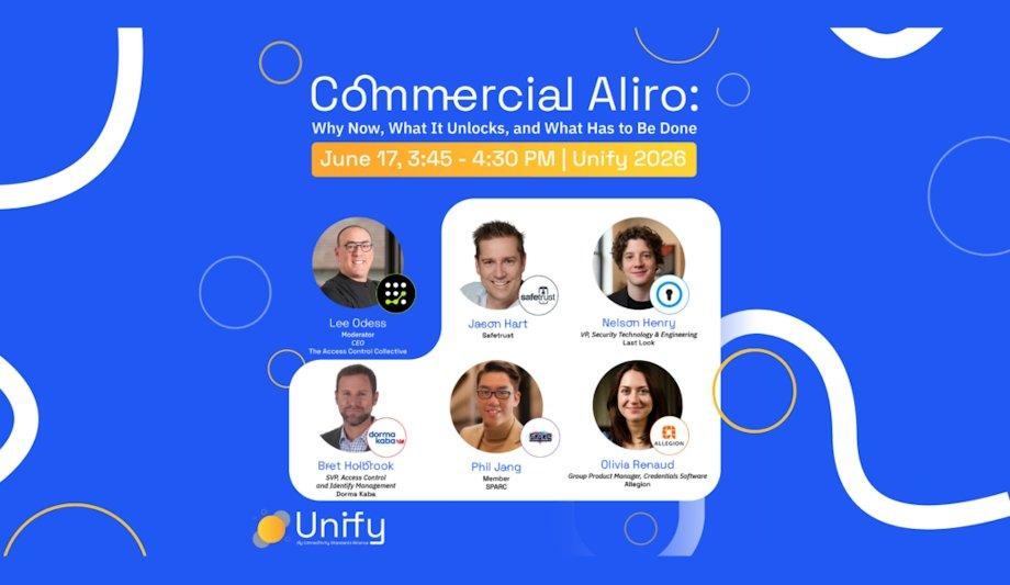 Safetrust Inc. At Unify: Unlocking Aliro For Commercial