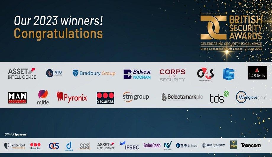 Security Industry Celebrated At The British Security Awards 2023