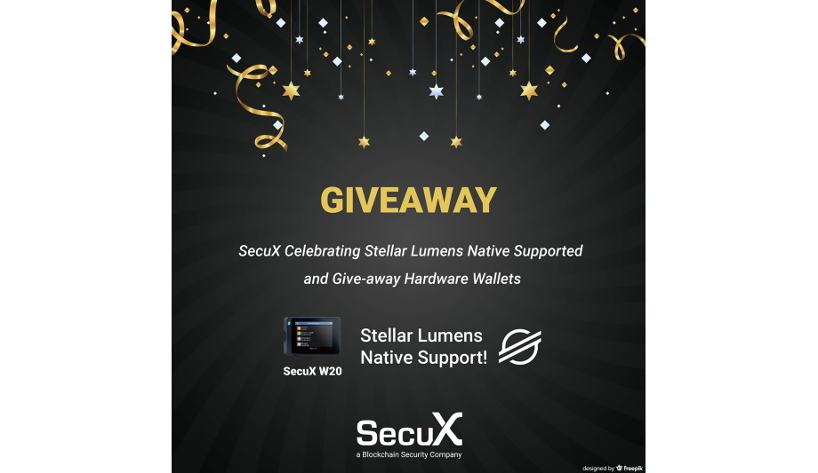 SecuX Technology Celebrates Stellar Lumems (XLM) Native Supported On SecuX Web App