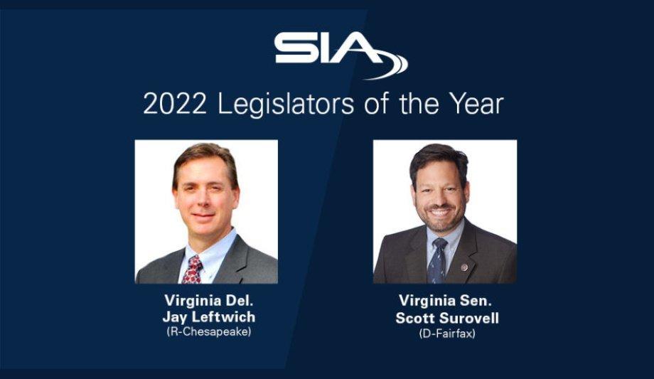 Security Industry Association Announces 2022 Winners Of The SIA Legislator Of The Year Award
