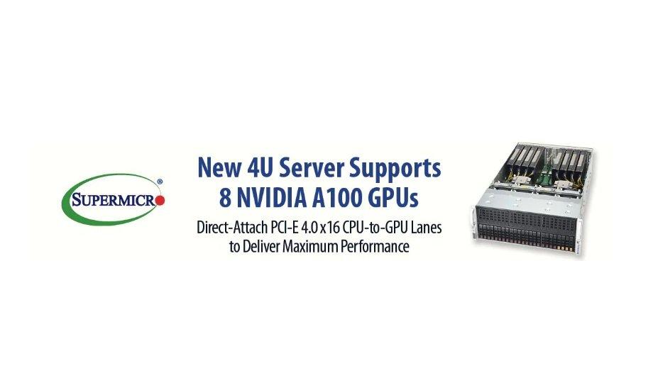 Super Micro Computer Announces Full Support For The New NVIDIA A100 PCIe GPUs