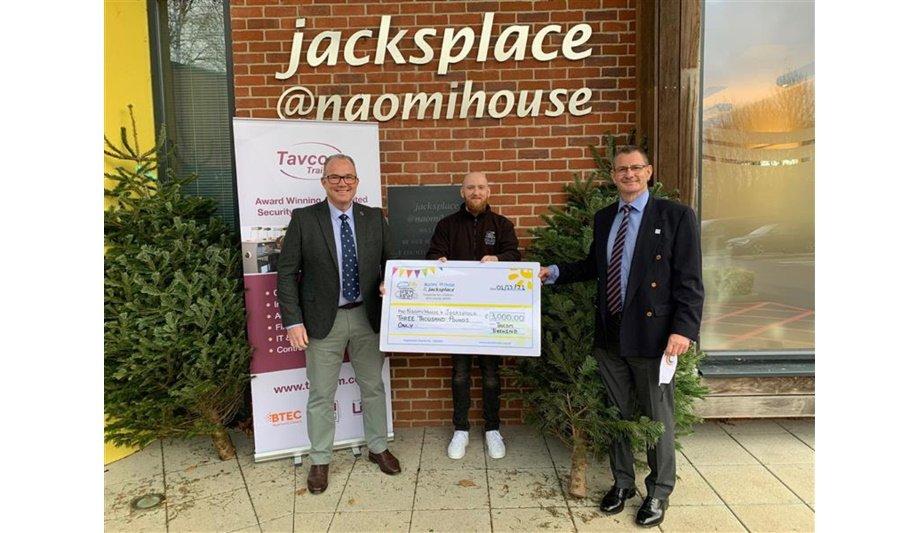 Tavcom Training Raises £3000 In Funds For Its Nominated Charity, Naomi House And Jacksplace