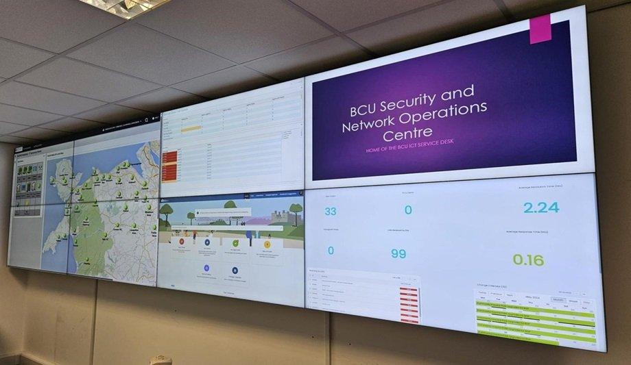 UVS Video Wall Technology Selected For BCUHB Security Center