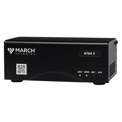 March Networks 6704 S 4 channel hybrid network video recorder