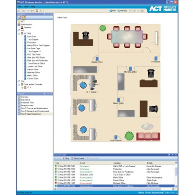 ACT Launches Sitemaps In ACTWin 2.7, The Latest Version Of The ACTpro Access Control Software