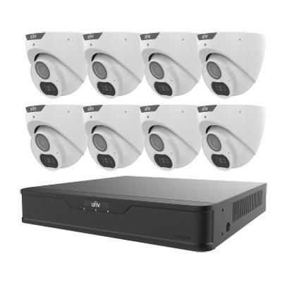 Uniview (UNV) KIT/XVR301-08U3/8*UAC-T128-ADF28MS 8-Channel DVR Kit (Including 8 PCS Analog Turret Camera)