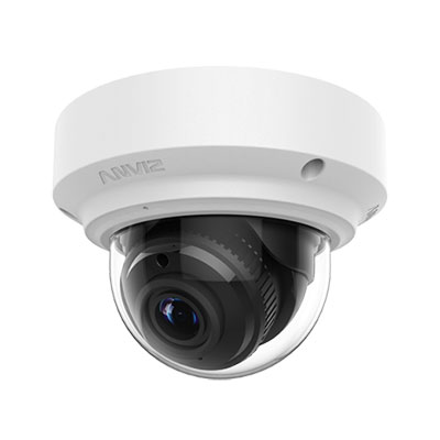 Anviz TopView Vari-Focal IR Fixed Dome Cameras With X3 Auto Focus P-Iris Lens And Advanced P-Iris Technology