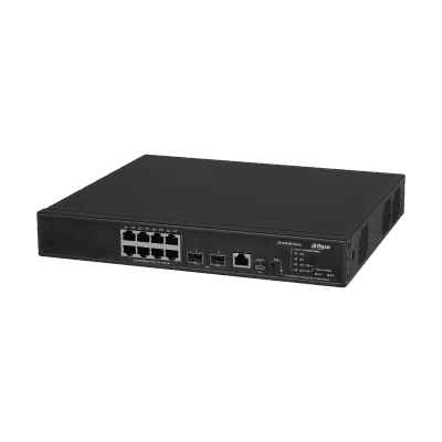 Dahua Technology AS5500-8MGT2XF-370 8-Port Managed Gigabit Switch with 8-Port PoE