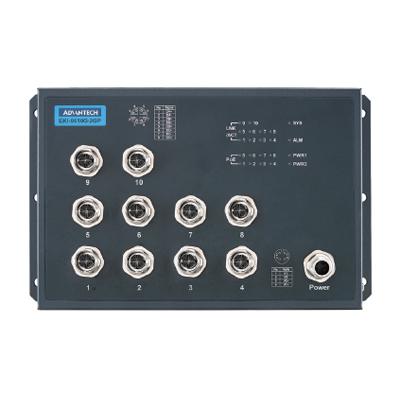 BCDVideo BCD-RSS-802U EN50155 10-port Unmanaged PoE M12 Full Giga Ethernet Switch 72/96/110 V