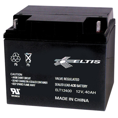 Altronix BT1240 Rechargeable Battery, Sealed Lead Acid (SLA), 12VDC, 40AH