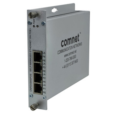Comnet CNFE4SMSPOE 10/100TX 4TX Ethernet Self-Managed Switch With Power Over Ethernet (PoE)