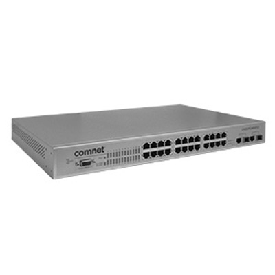 Comnet CNGE2FE24MSPOE Environmentally Hardened Managed Ethernet Switch With (24) 10/100TX