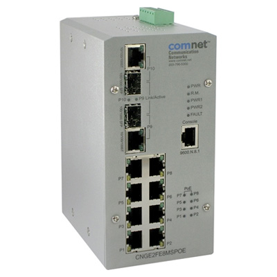 ComNet CNGE2FE8MSPOE Managed Ethernet Switch