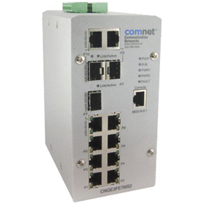 Comnet CNGE3FE7MS2 Environmentally Hardened Managed Ethernet Switch