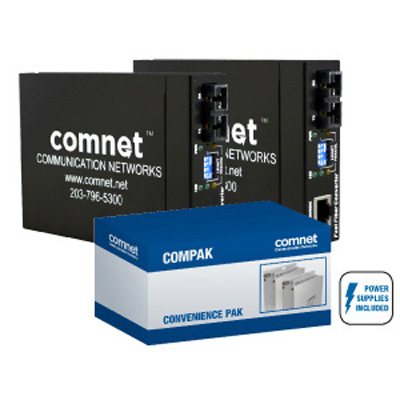 Comnet COMPAKFE2SCM2 10/100 Mbps Ethernet Media Converter