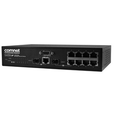 Comnet CWGE2FE8MSPOE  Commercial Grade Managed Ethernet Switch