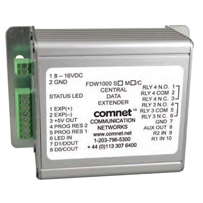 ComNet FDW1000M/C Optical Wiegand, MagStripe & F/2F Data Extender