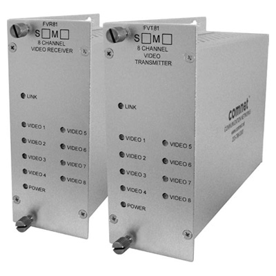 ComNet FVT81M1 8-channel Digitally-encoded Video Multiplexer Transmitter And Receiver