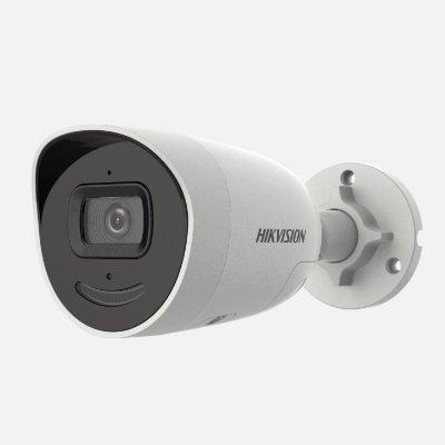 Hikvision DS-2CD2046G2-IU/SL(6mm)(C) 4 MP AcuSense Strobe Light and Audible Warning Fixed Mini Bullet Network Camera