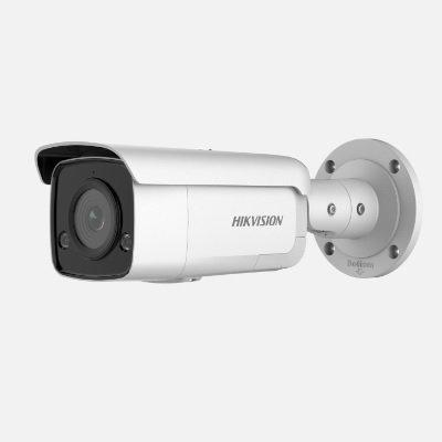 Hikvision DS-2CD2T46G2-ISU/SL 4 MP AcuSense Strobe Light and Audible Warning Fixed Bullet Network Camera