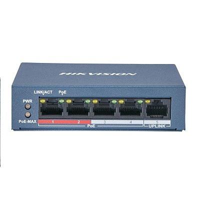 Hikvision DS-3E0105P-E/M(B) 4 Port Fast Ethernet Unmanaged POE Switch