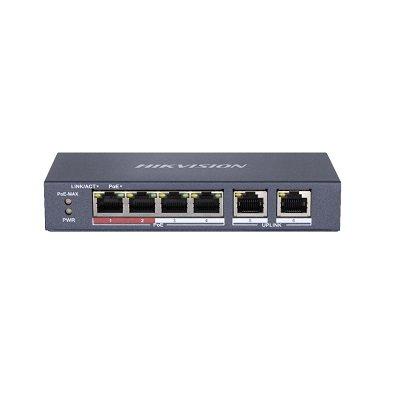 Hikvision DS-3E0106P-E/M 4 Port Fast Ethernet Unmanaged POE Switch