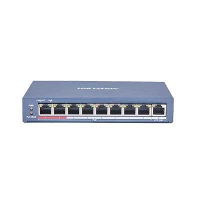 Hikvision DS-3E0109P-E(C) 8 Port 100 Mbps Long-Range Fast Ethernet Unmanaged PoE Switch
