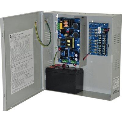 Altronix eFlow102N8 Power Supply Charger, 8 Fused Outputs, 12VDC @ 10A, Aux Output, FAI, LinQ2 Ready, 115VAC, BC300 Enclosure