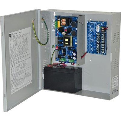 Altronix EFlow102N8D Power Supply Charger, 8 PTC Class 2 Outputs, 12VDC @ 10A, Aux Output, FAI, LinQ2 Ready, 115VAC, BC300 Enclosure