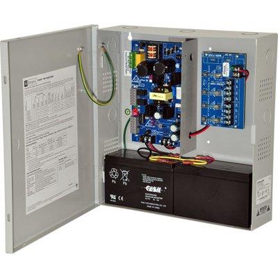 Altronix eFlow3N4V Power Supply Charger, 4 Fused Outputs, 12/24VDC @ 2A, Aux Output, FAI, LinQ2 Ready, 220VAC, BC300 Enclosure