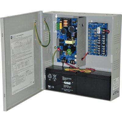 Altronix eFlow4N8 Power Supply Charger, 8 Fused Outputs, 12/24VDC @ 4A, Aux. Output, FAI, LinQ2 Network 115VAC, BC300 Enclosure