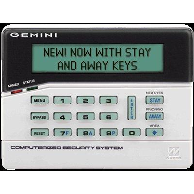 NAPCO GEMRP8LCD 800-Series' Classic Custom Alphanumeric Keypad With Stay & Away Keys