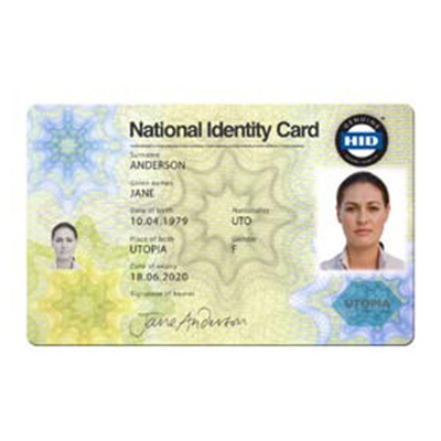 HID Polycarbonate ID Card Laminated E-ID Card