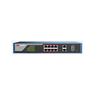 Hikvision DS-3E1310P-E Web-managed PoE Switch With 8 100M PoE Electrical Ports And 2 1000M COMBO Ports