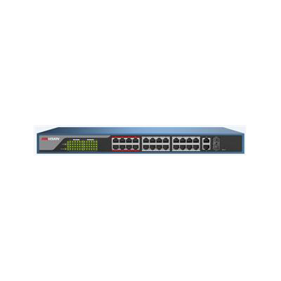 Hikvision DS-3E1326P-E Web-managed PoE Switch With 24 100M PoE Electrical Ports And 2 1000M COMBO Ports