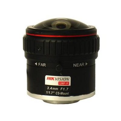 Hikvision HF3417D-12MPIR Fixed Focal DC Auto Iris 12MP IR Lens