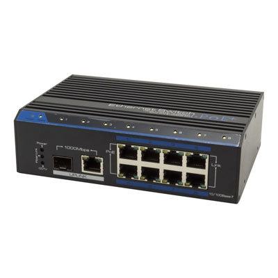 Eneo IAM-5SE1008MUA Gigabit PoE Switch, DIN Rail