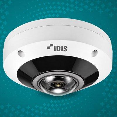 IDIS 12.5MP AI Fisheye Camera with Panoramic Auto-Tracking